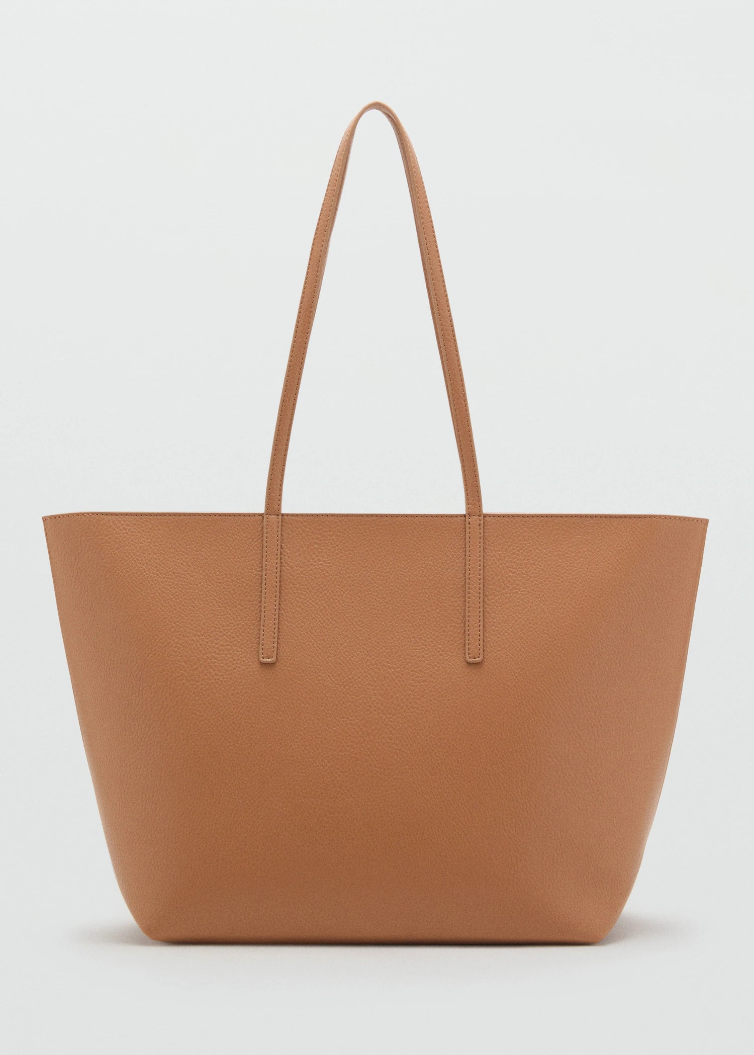 Shopper Bag With Double Handle Leather