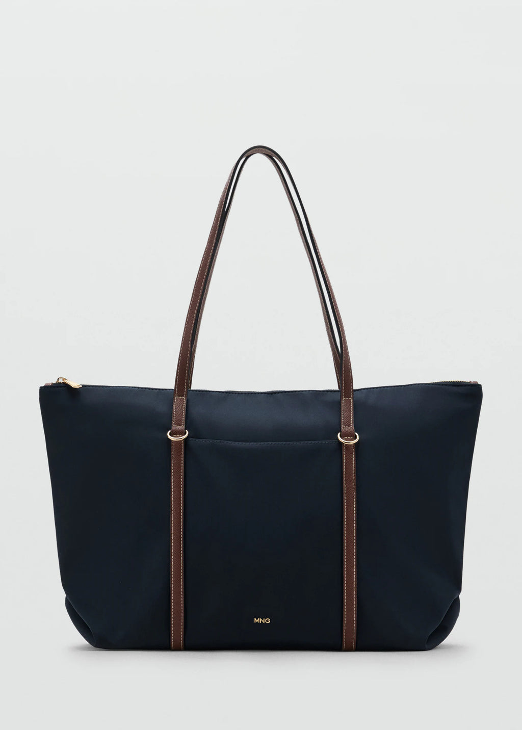 Shopper Bag With Double Handle Navy