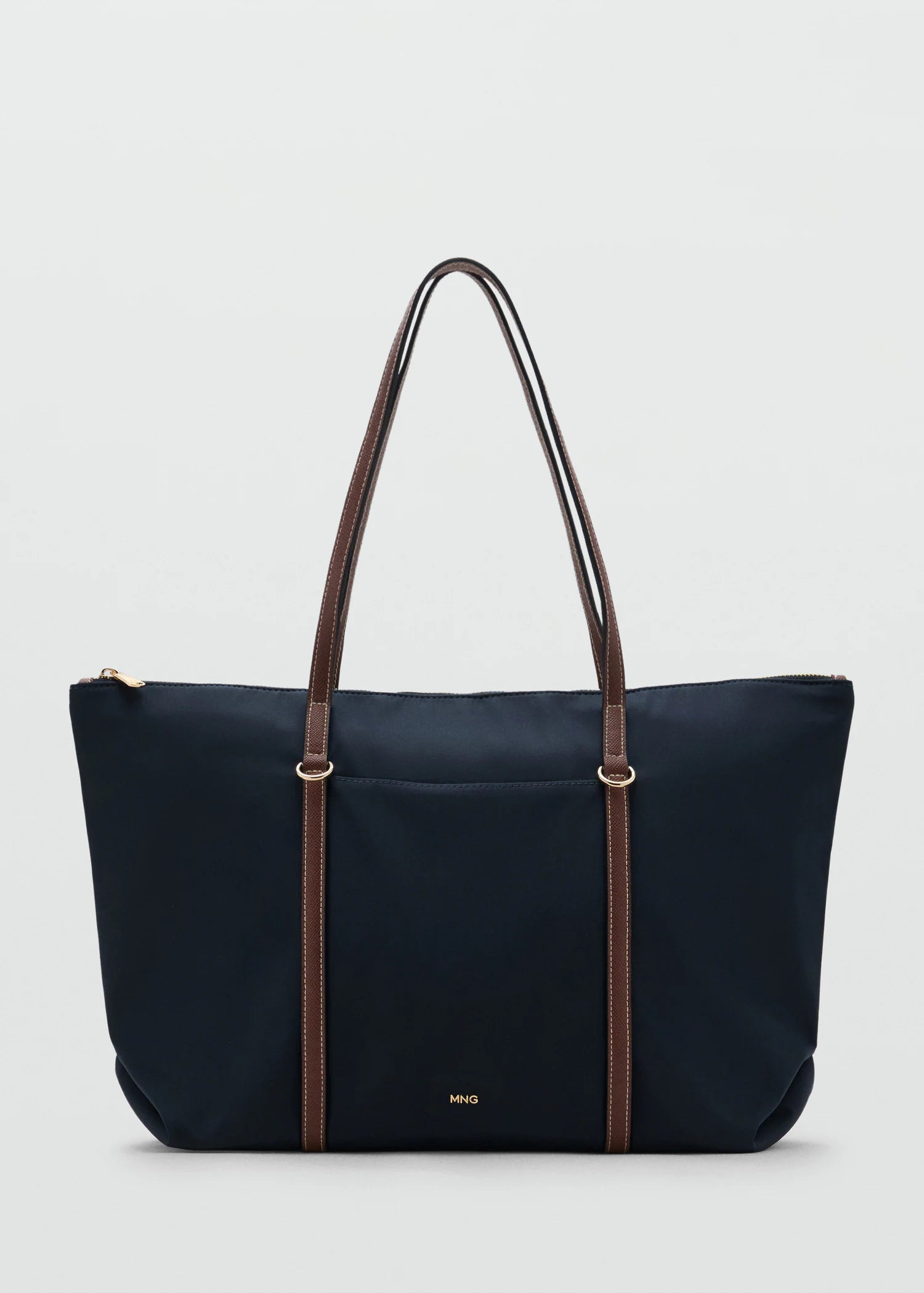 Shopper Bag With Double Handle Navy