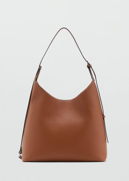 Shopper Bag With Buckle Leather
