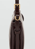 Shiny Shoulder Bag Burgundy