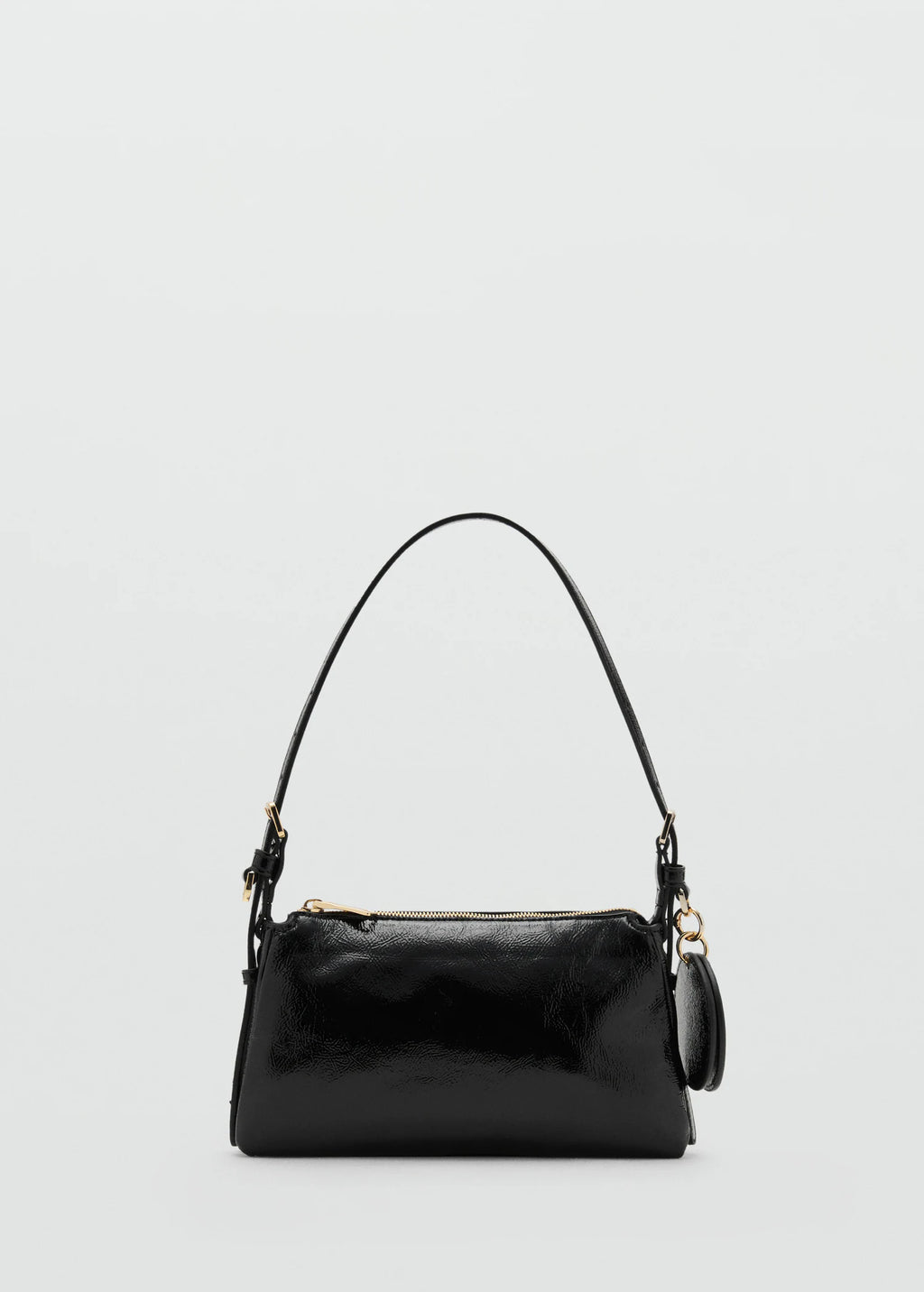 Shiny Shoulder Bag Black