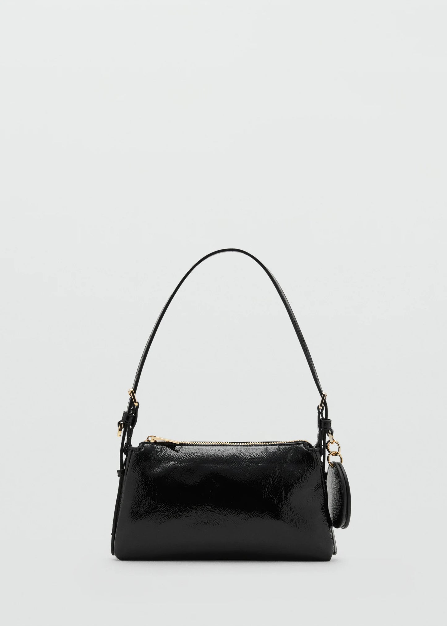 Shiny Shoulder Bag Black