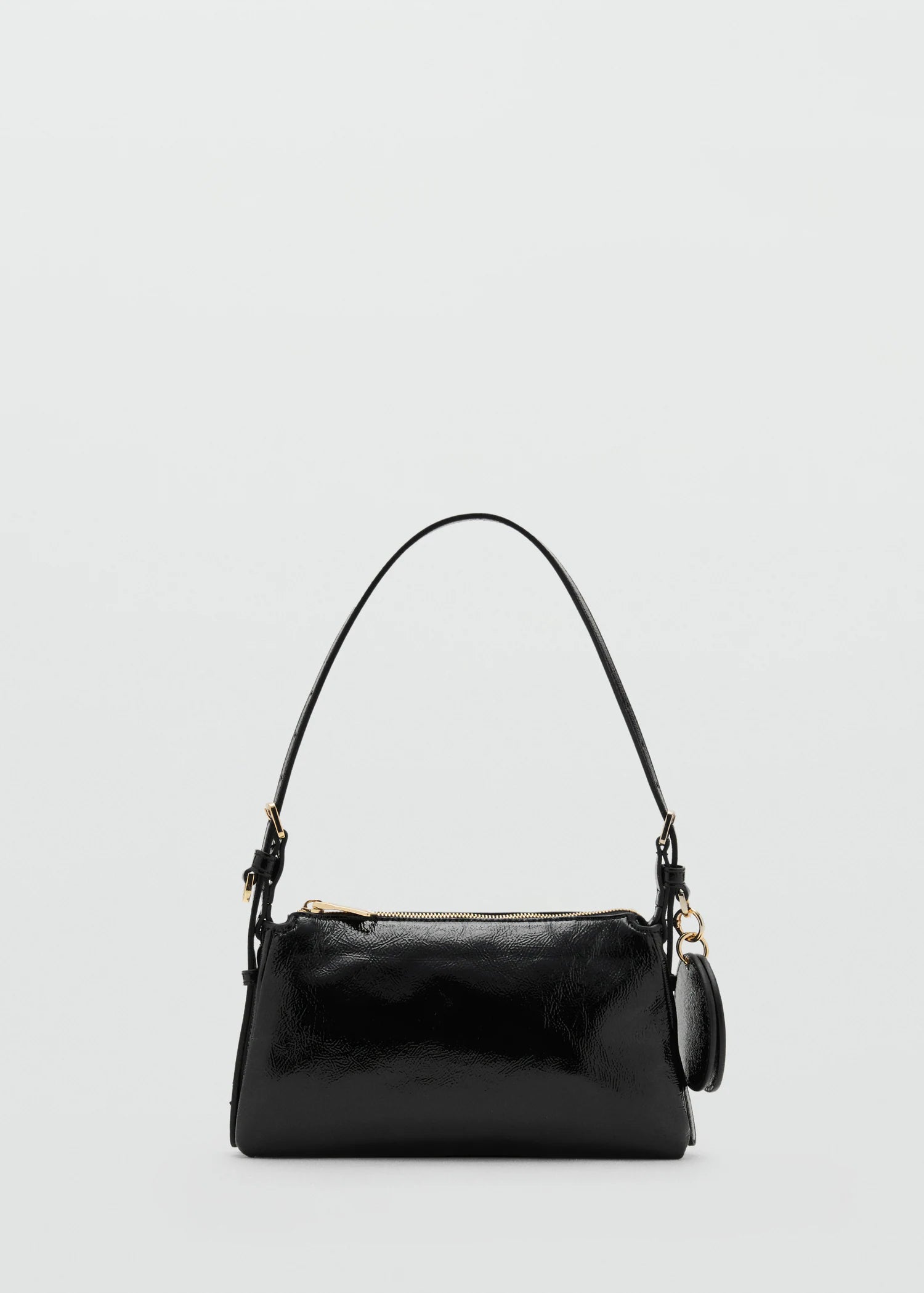 Shiny Shoulder Bag Black
