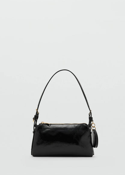 Shiny Shoulder Bag Black