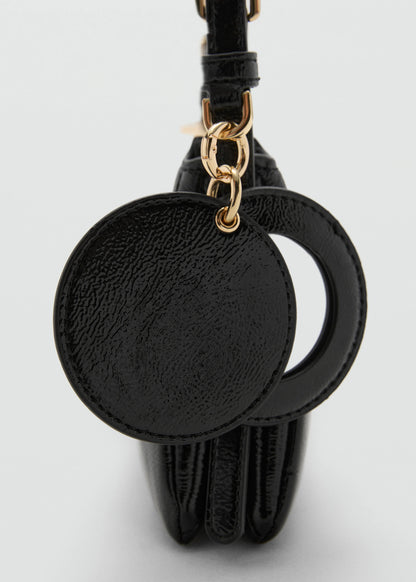 Shiny Shoulder Bag Black
