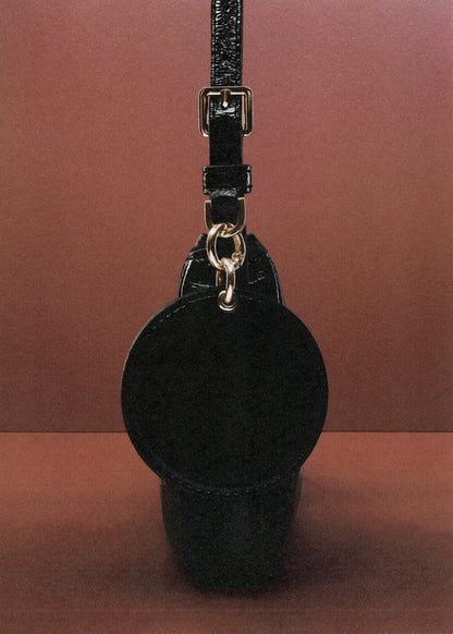 Shiny Shoulder Bag Black