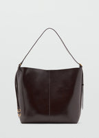 Shiny Shoulder Bag Chocolate