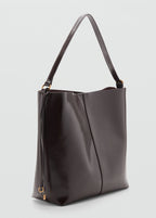 Shiny Shoulder Bag Chocolate