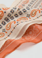 Set Of 2 Printed Handkerchiefs Ecru