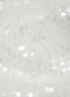 Sequinned Shoulder Bag White