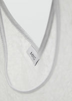 Sequinned Shoulder Bag White