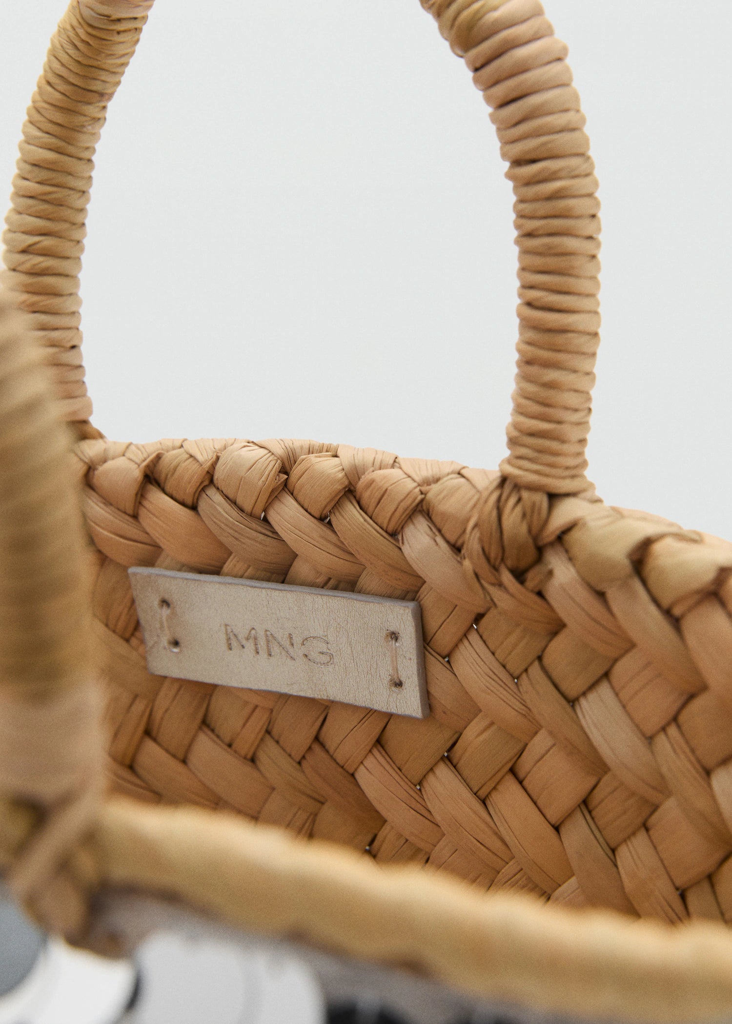 Sequined Mini Basket Silver