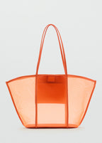 Semi Transparent Shopper Bag Orange