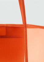Semi Transparent Shopper Bag Orange