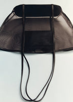 Semi Transparent Shopper Bag Chocolate