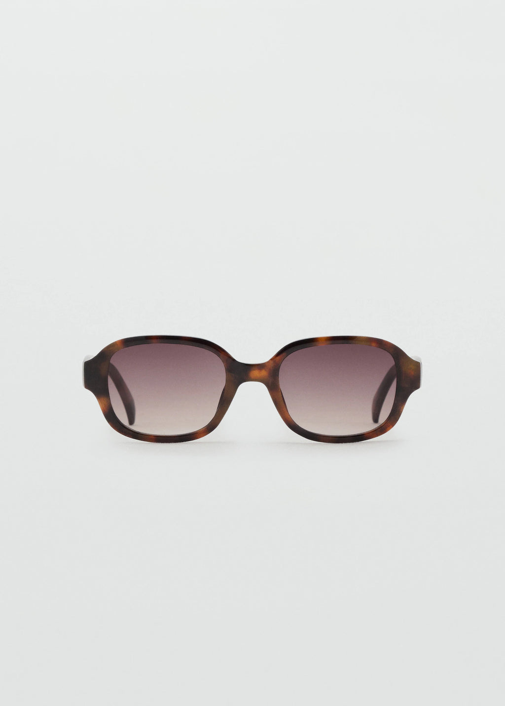 Semi Transparent Frame Sunglasses Chocolate