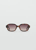 Semi Transparent Frame Sunglasses Chocolate