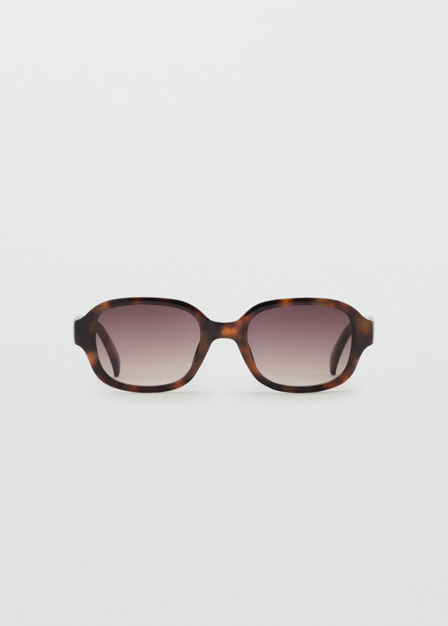 Semi Transparent Frame Sunglasses Chocolate