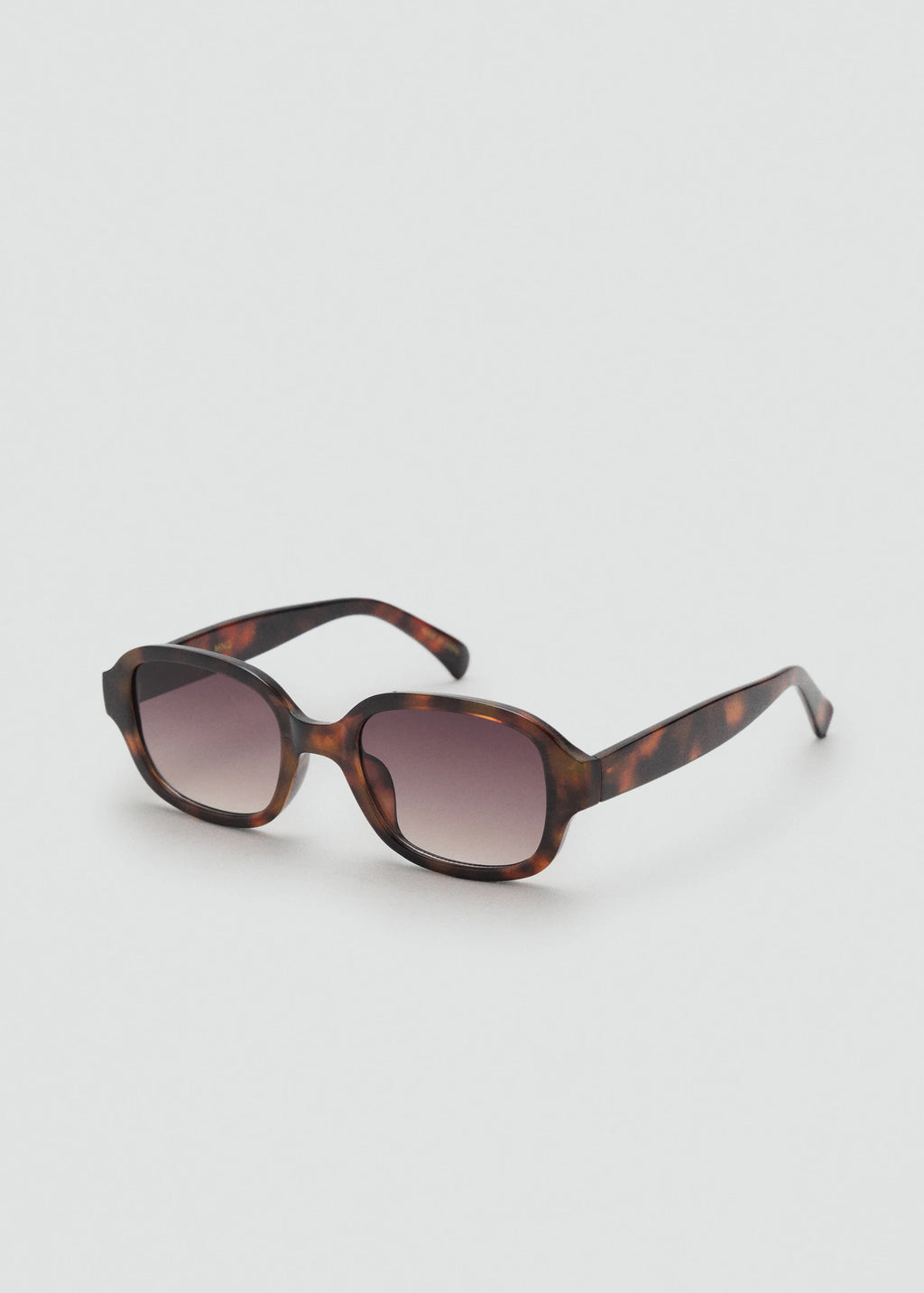 Semi Transparent Frame Sunglasses Chocolate