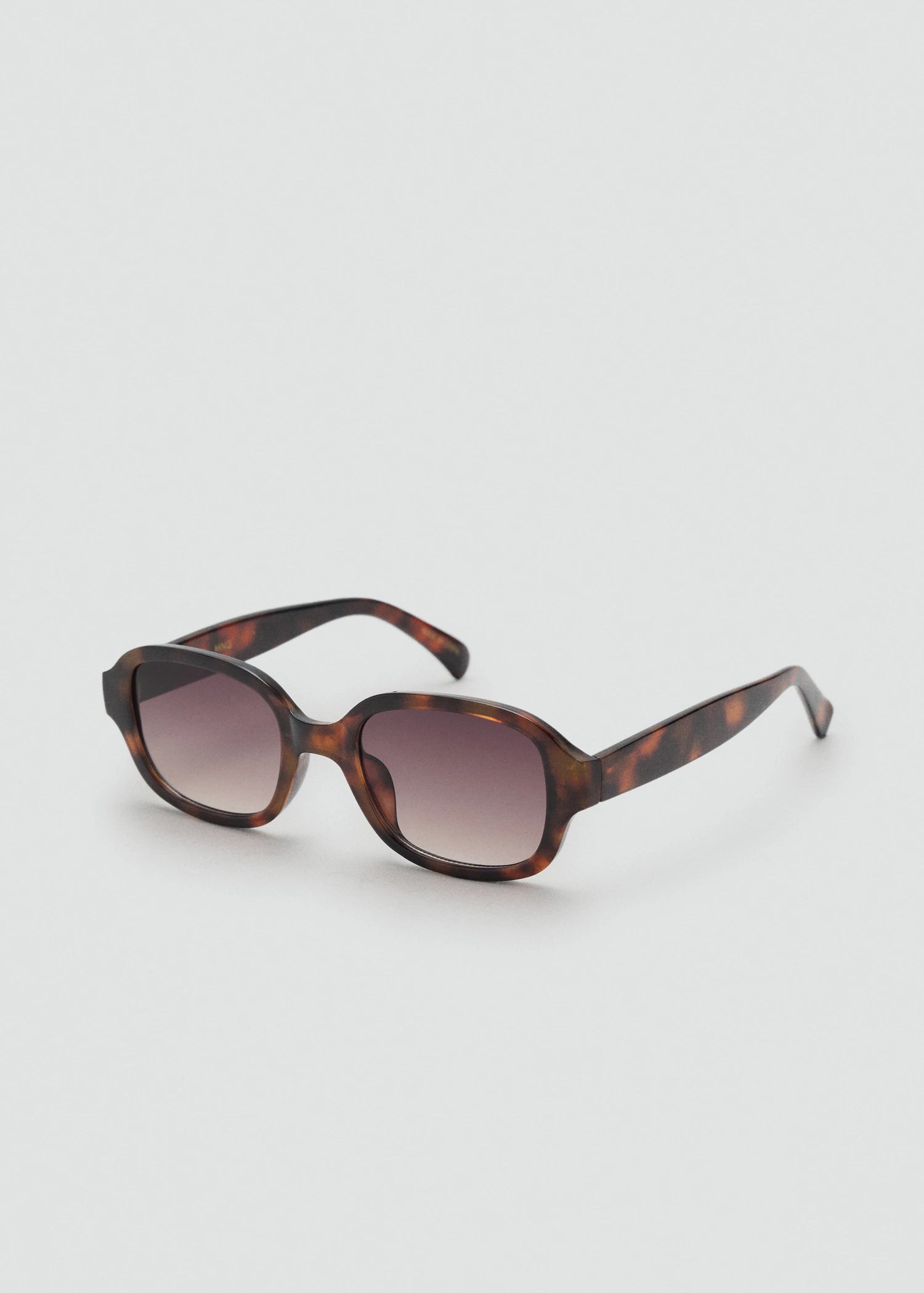 Semi Transparent Frame Sunglasses Chocolate