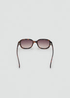 Semi Transparent Frame Sunglasses Chocolate