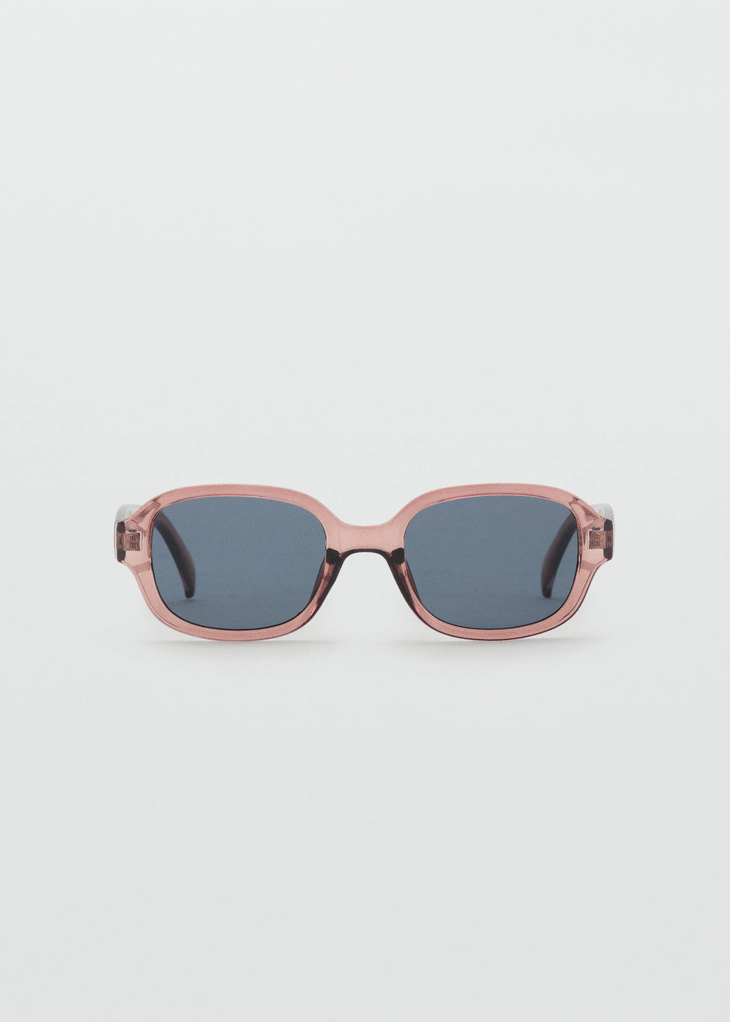 Semi Transparent Frame Sunglasses Peach
