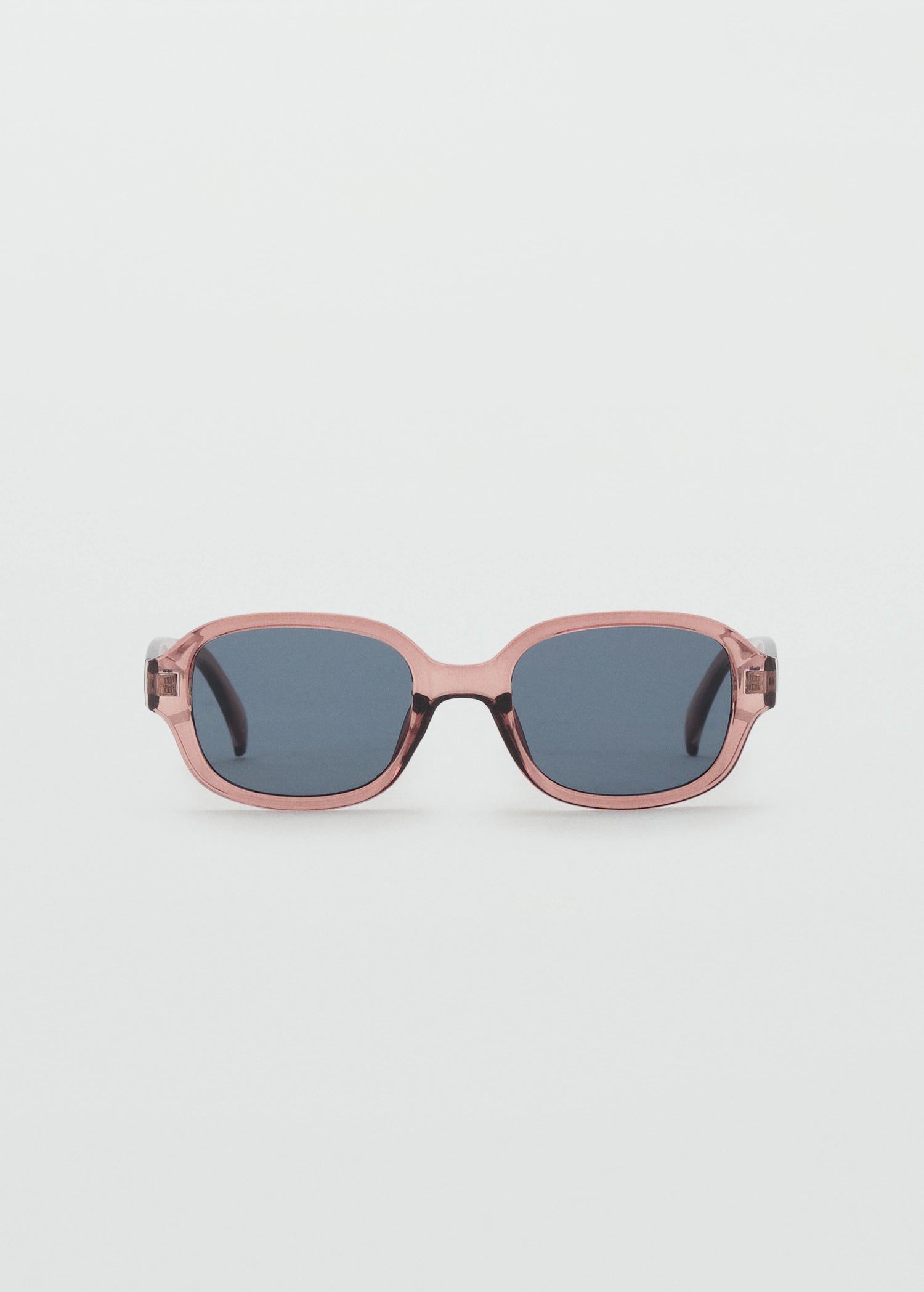 Semi Transparent Frame Sunglasses Peach