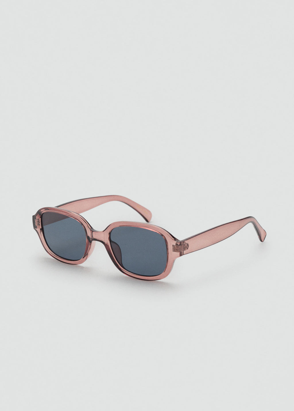 Semi Transparent Frame Sunglasses Peach