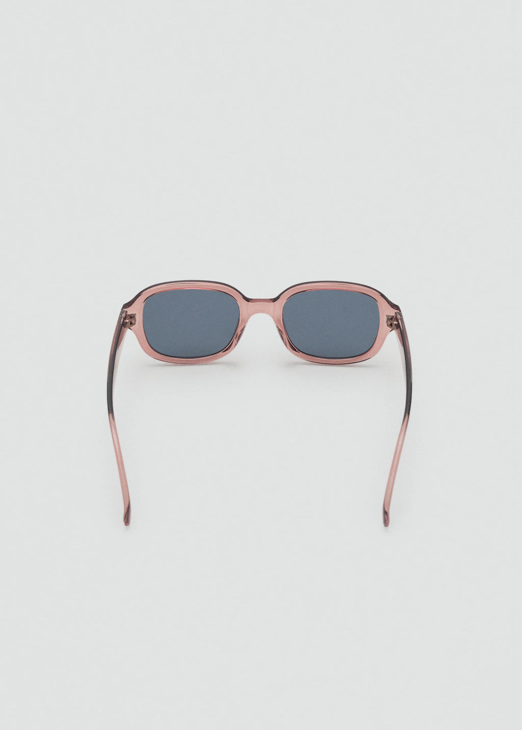 Semi Transparent Frame Sunglasses Peach