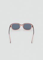 Semi Transparent Frame Sunglasses Peach