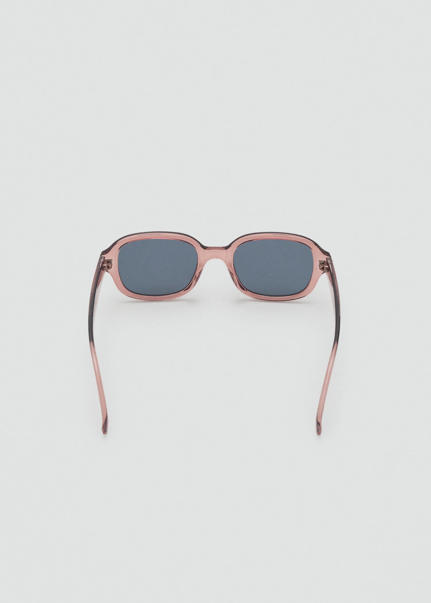 Semi Transparent Frame Sunglasses Peach