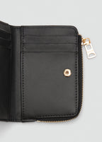 Safiano Effect Wallet With Flap Black
