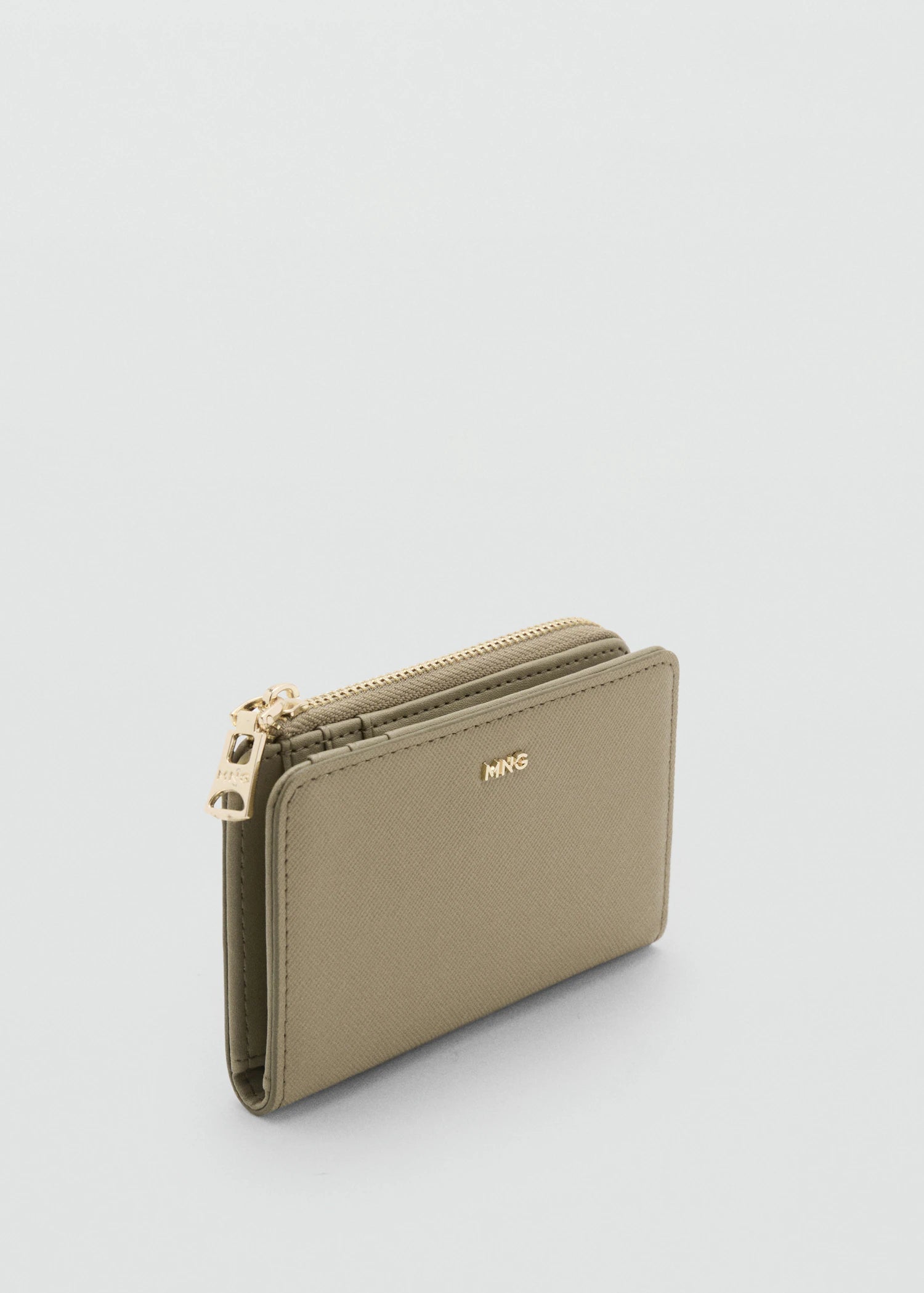 Safiano Effect Wallet With Flap Khaki