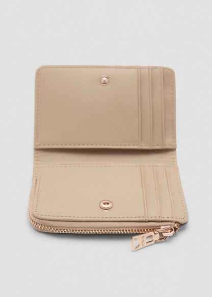Safiano Effect Wallet With Flap Vanilla
