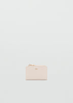 Safiano Effect Wallet With Flap Off White