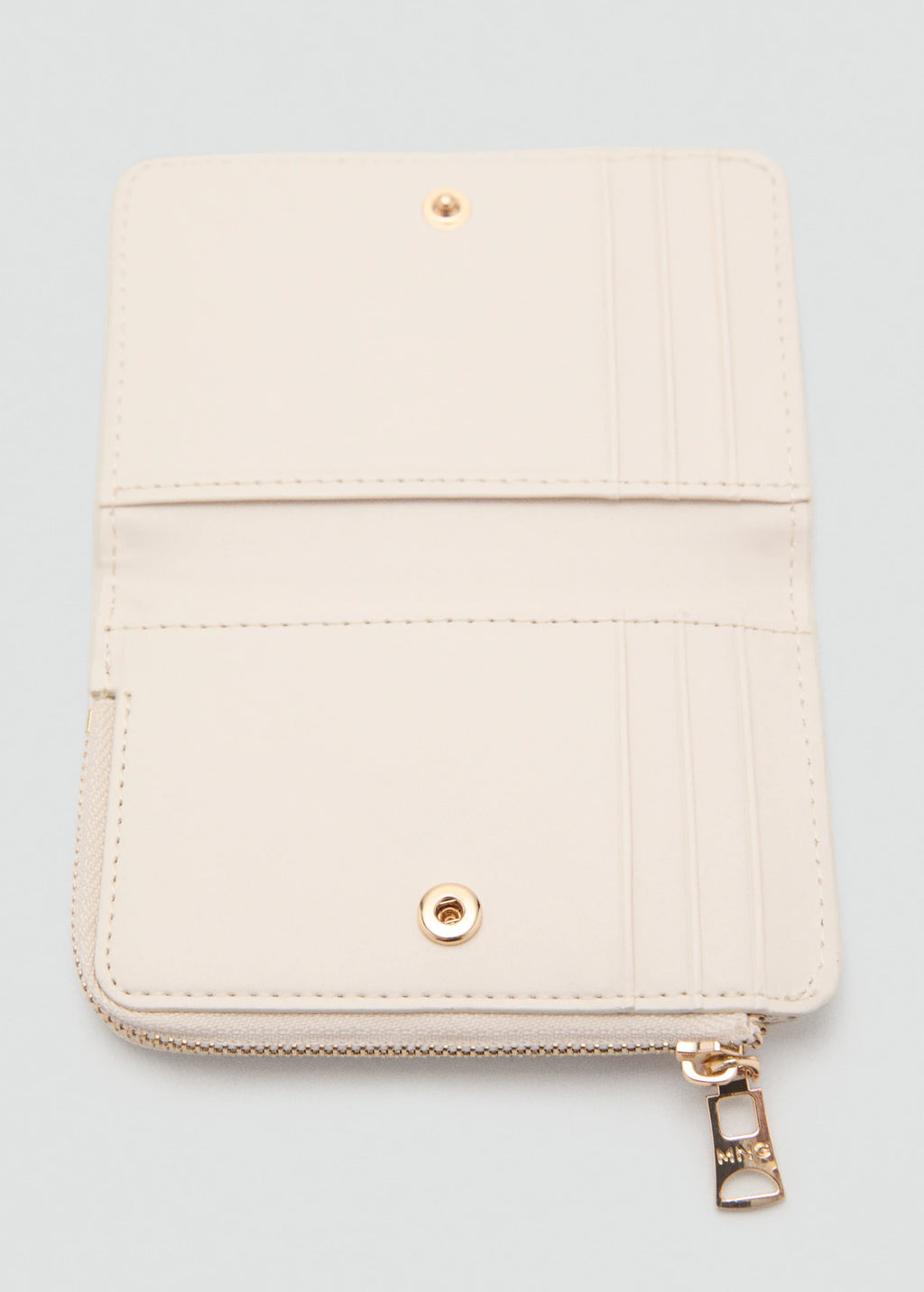 Safiano Effect Wallet With Flap Off White