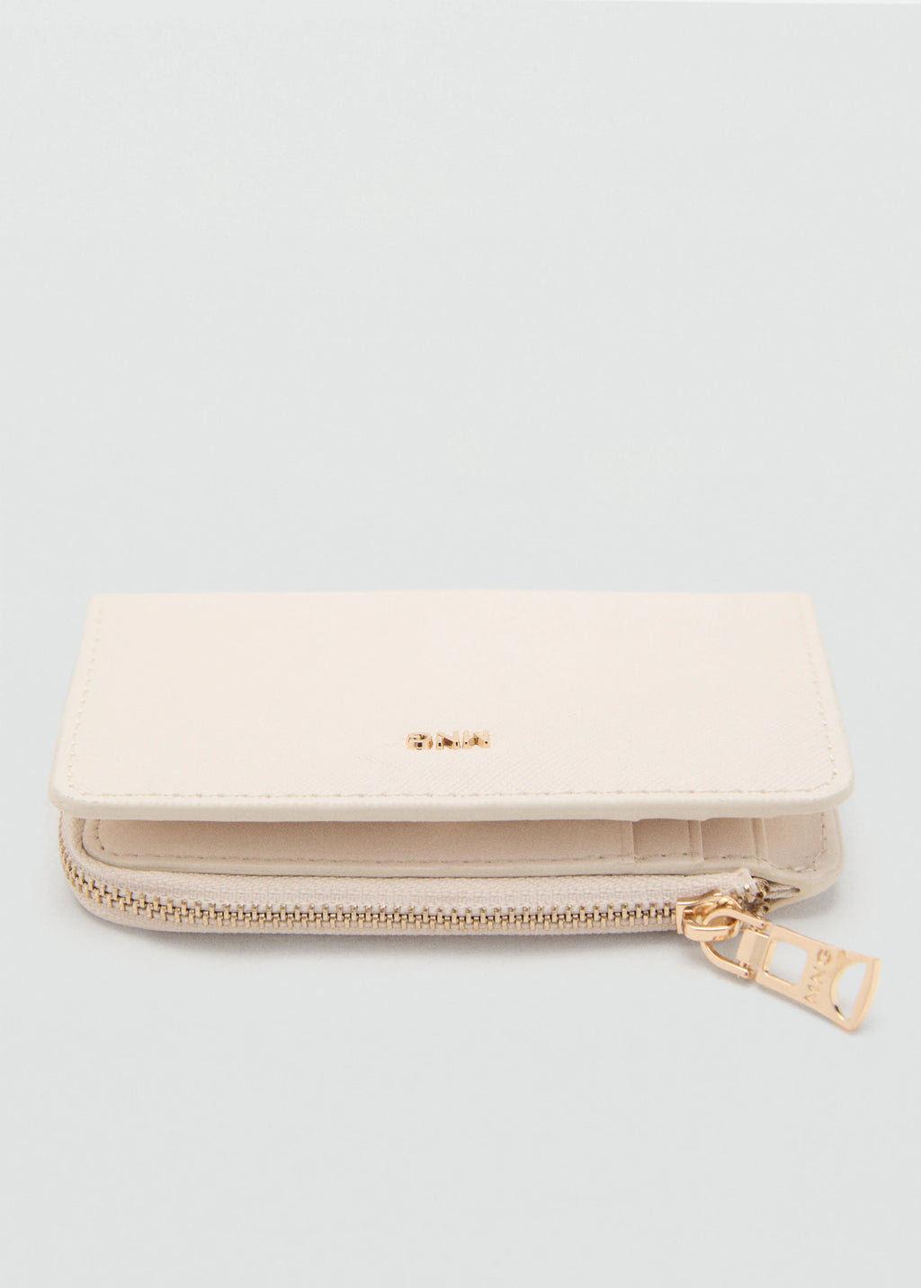 Safiano Effect Wallet With Flap Off White