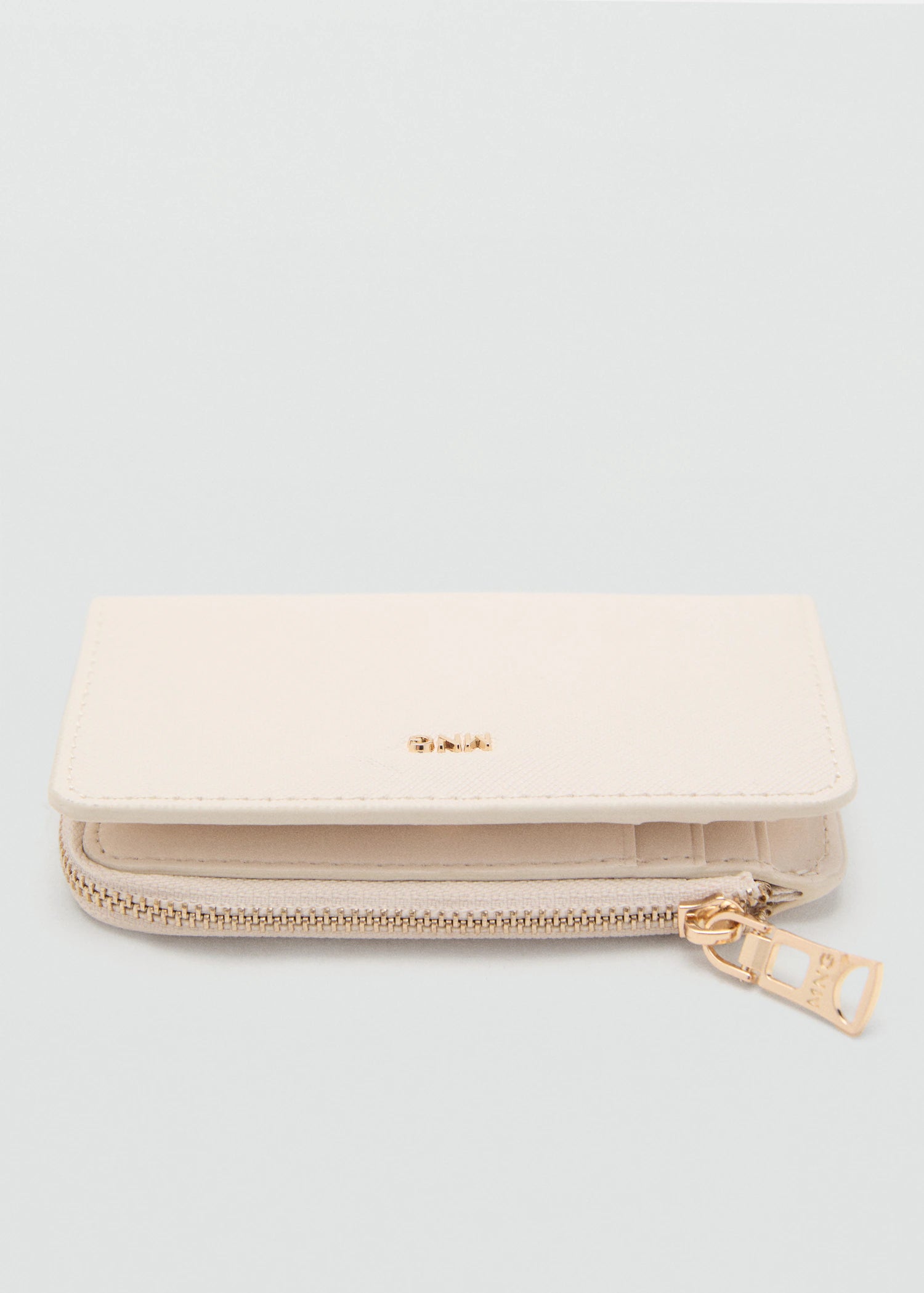 Safiano Effect Wallet With Flap Off White