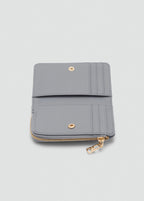 Safiano Effect Wallet With Flap Light/Pastel Grey