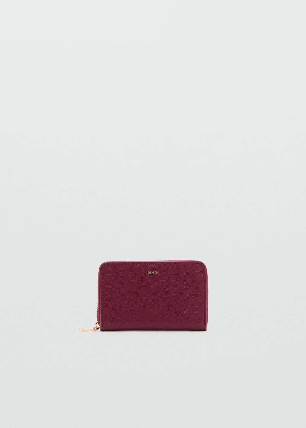 Saffiano Effect Wallet Burgundy