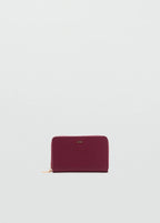 Saffiano Effect Wallet Burgundy