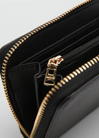 Saffiano Effect Wallet Black