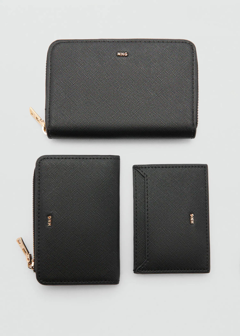 Saffiano Effect Wallet Black