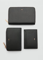 Saffiano Effect Wallet Black