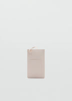 Saffiano Effect Crossbody Mobile Phone Case Off White