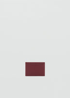 Saffiano Effect Cardholder Burgundy