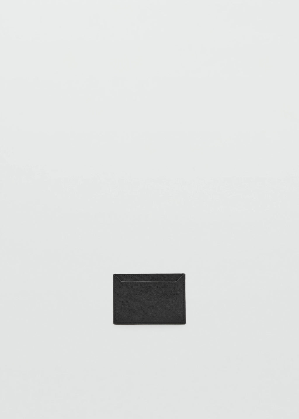 Saffiano Effect Cardholder Black