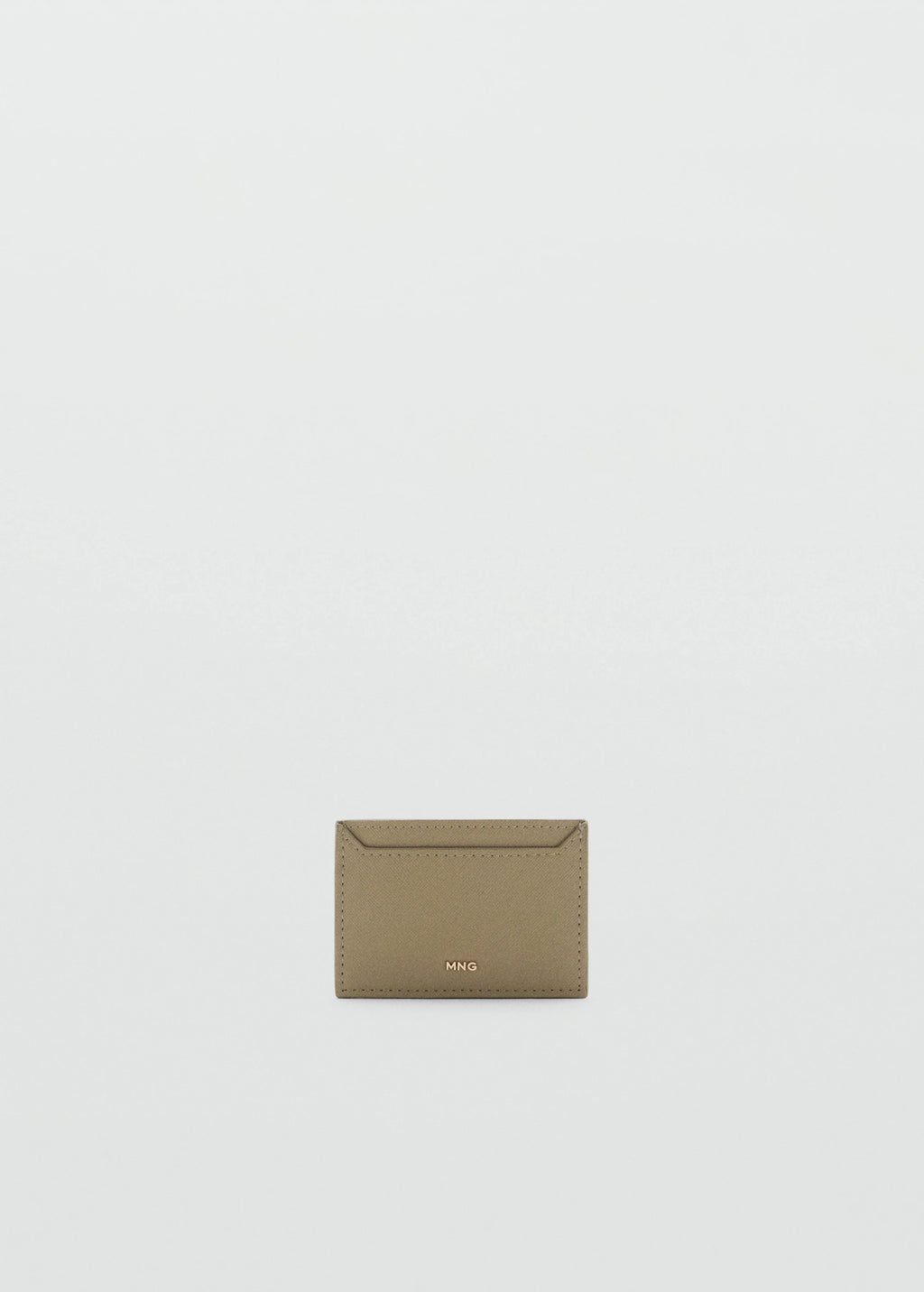 Saffiano Effect Cardholder Khaki