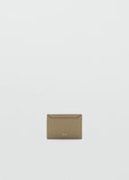 Saffiano Effect Cardholder Khaki